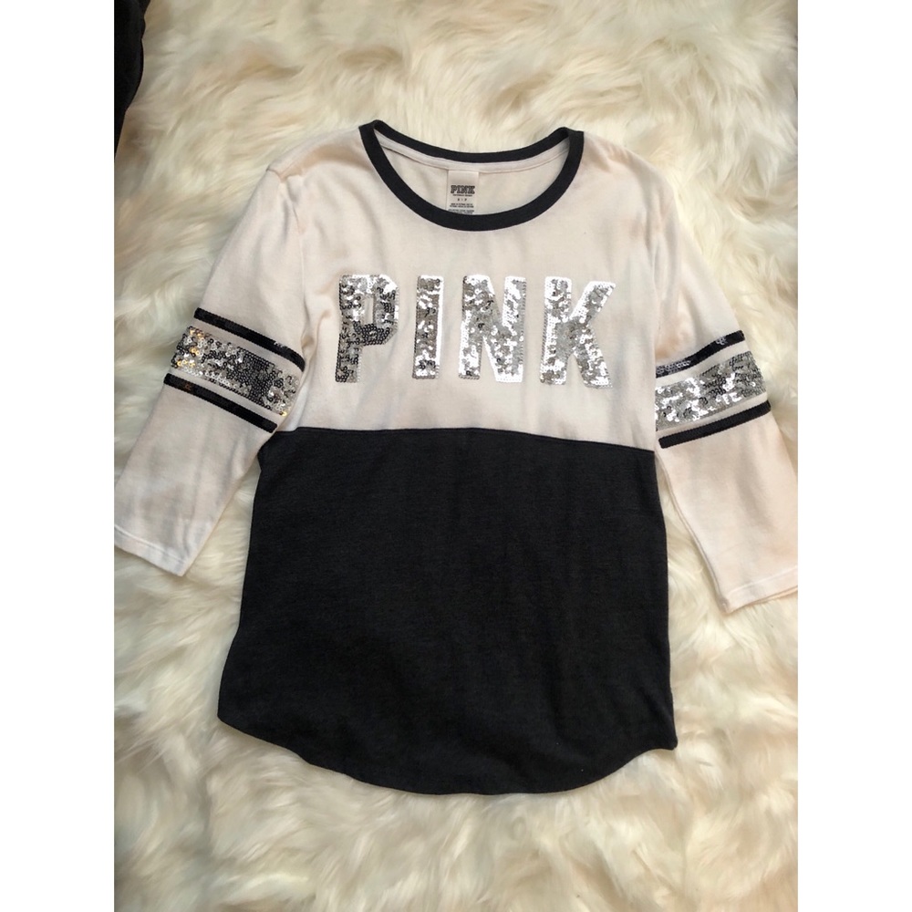VS Pink 3/4 Sleeve Top